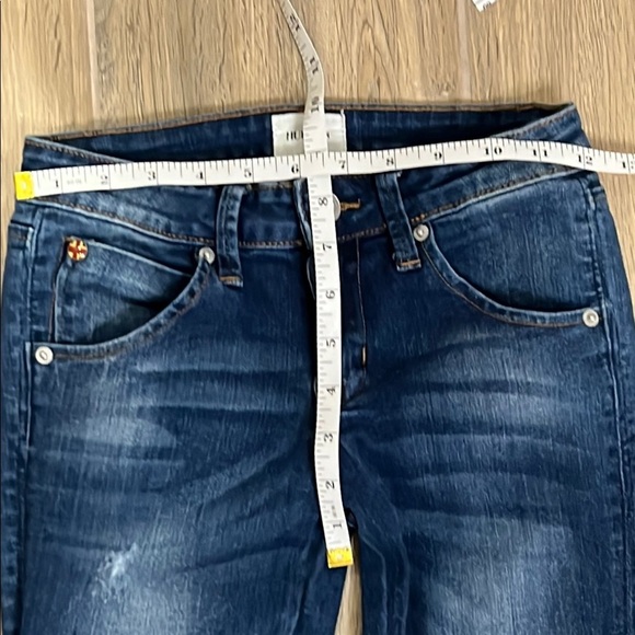 Hudson Jeans Girls Blue Skinny Fit Denim Slight Distressed Stretchy Slim Vintage - Picture 6 of 12